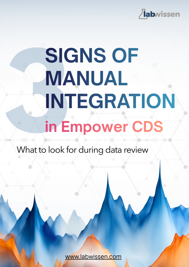 Manual Integration in Empower CDS Waters